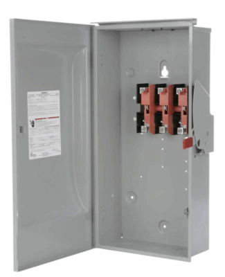 SINGLE PHASE 240V 3W 3 POLE GENERAL DUTY NON-FUSED TYPE 3R
