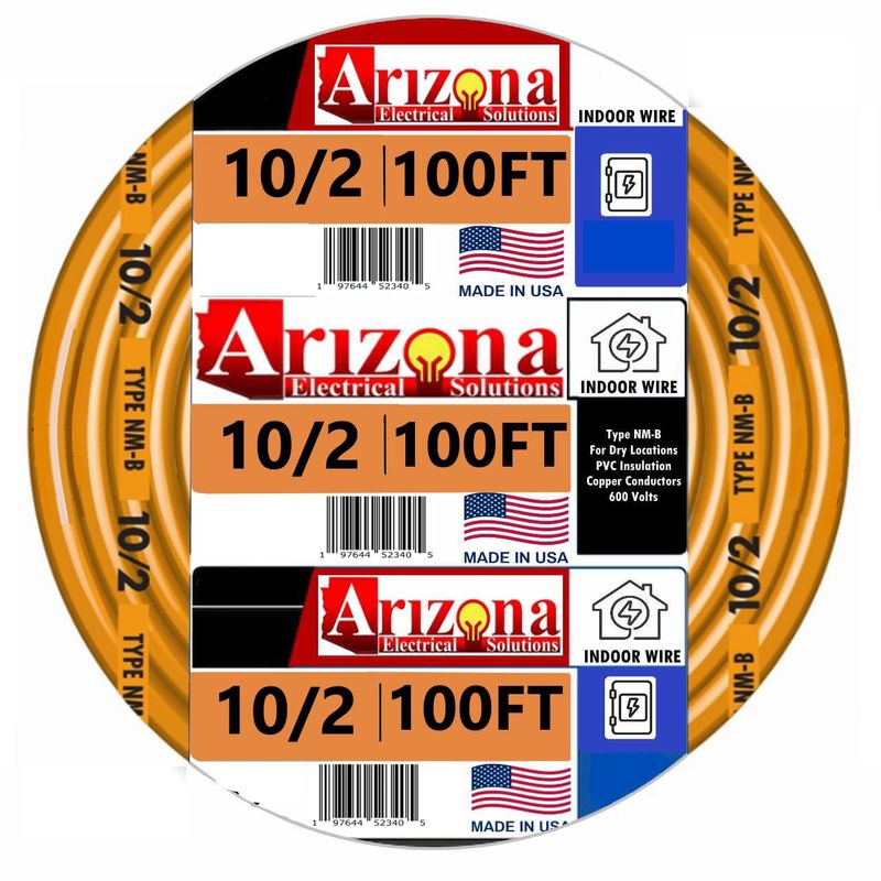 100ft. 10/2 Solid Romex Simpull CU NM-B Wire