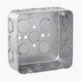 2-GANG 4-SQUARE STEEL OUTLET BOX