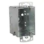 SINGLE GANG DEEP GANGABLE STEEL DEVICE BOX