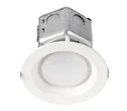 ProLED Commercial Retrofit Downlight 4in 10W 3000K 120-277V Dimmable Baffle Trim Junction Box