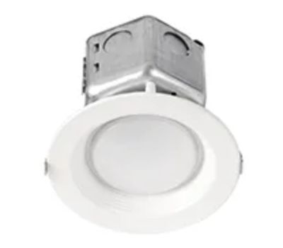 ProLED Commercial Retrofit Downlight 4in 10W 3000K 120-277V Dimmable Baffle Trim Junction Box