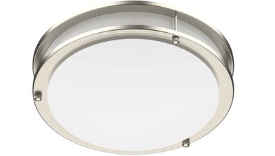 ProLED Select Flush Mount Ceiling Fixture Double Ring 16&quot; 24W Color Selectable 120V Dimmable