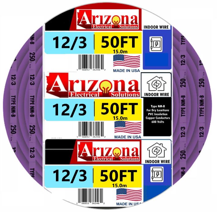 12/3 (50 FT) NM-B CABLE