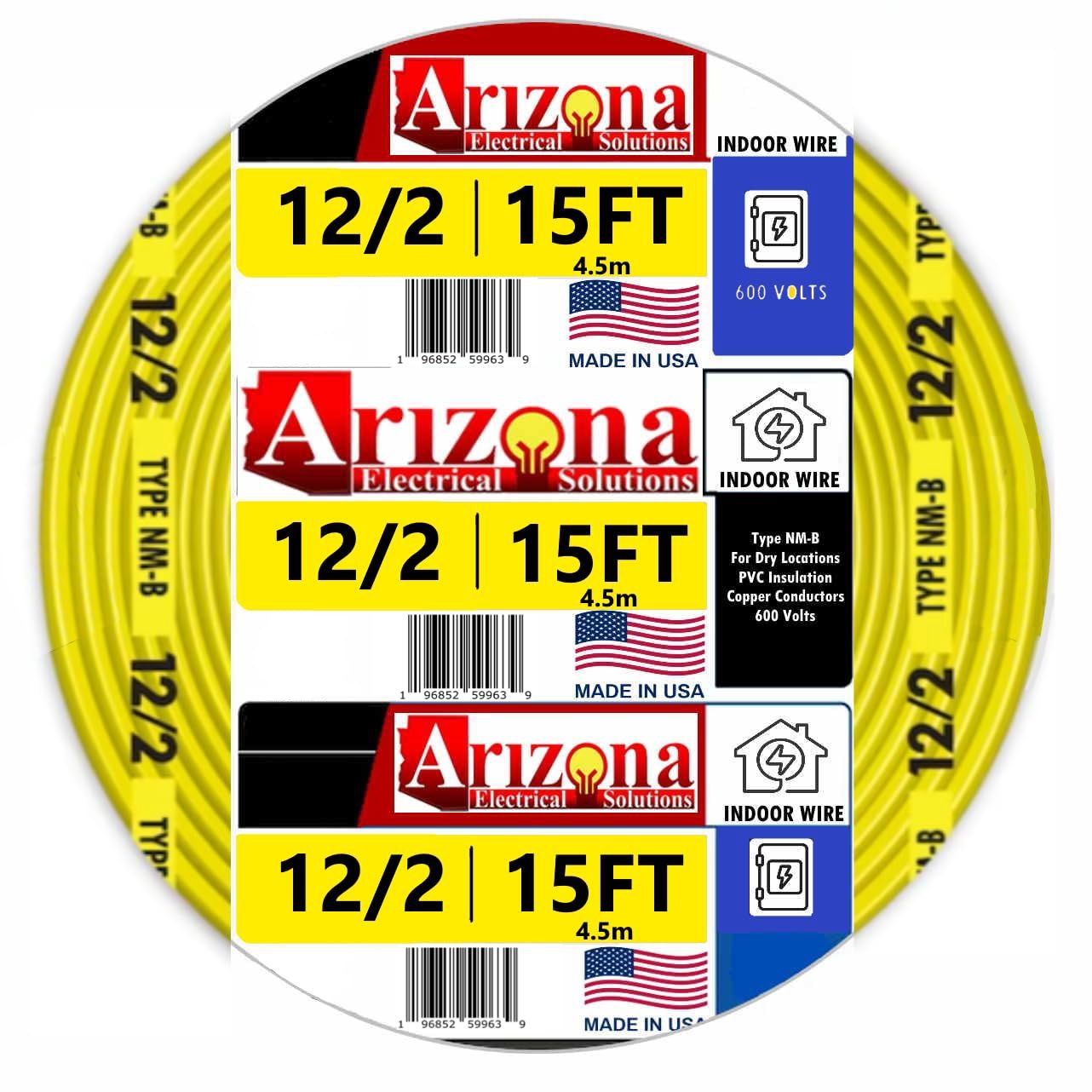 12/2 (15 FEET) NM-B CABLE
