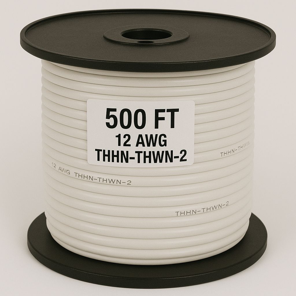 12 AWG-THHN-THWN-2-STR WHITE