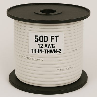 12 AWG-THHN-THWN-2-STR WHITE