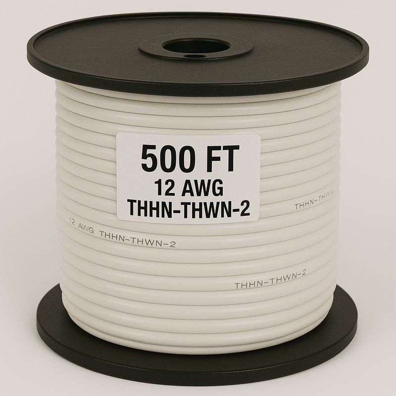 12 AWG-THHN-THWN-2-STR WHITE