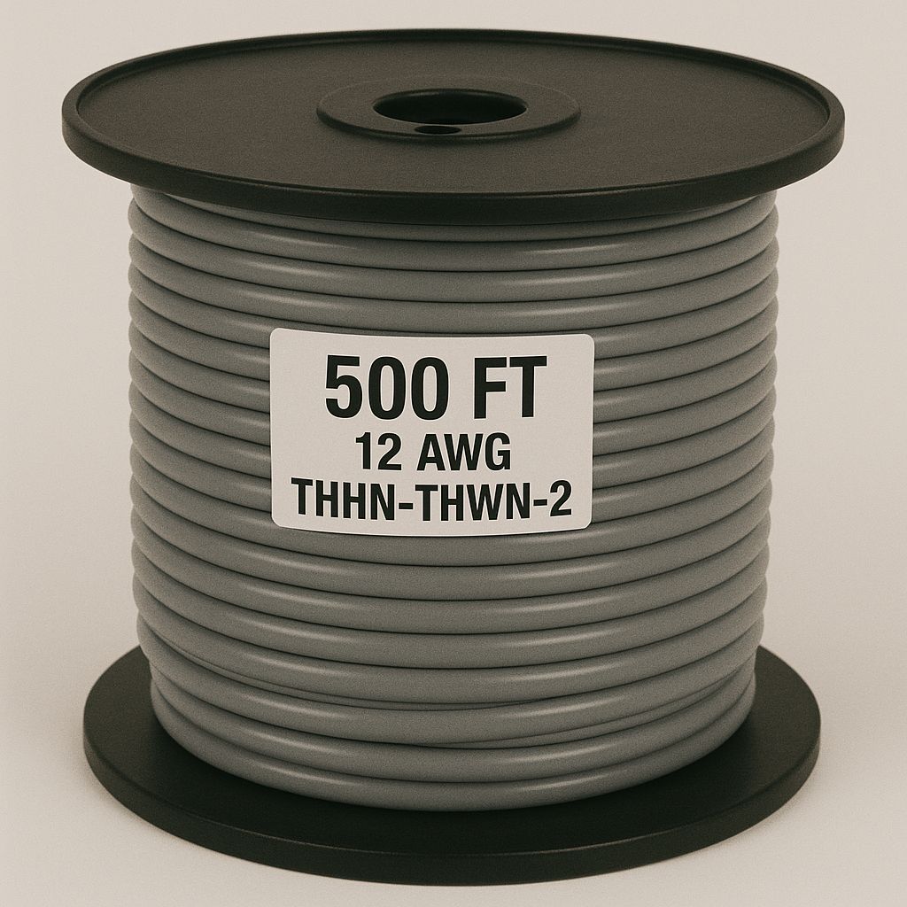 12 AWG-THHN-THWN-2-STR-GRAY-500FT