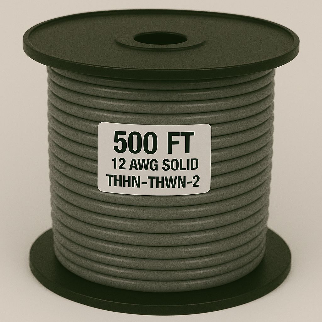 12 AWG-THHN-THWN-2-SOL-GRAY-500FT