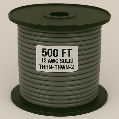 12 AWG-THHN-THWN-2-SOL-GRAY-500FT