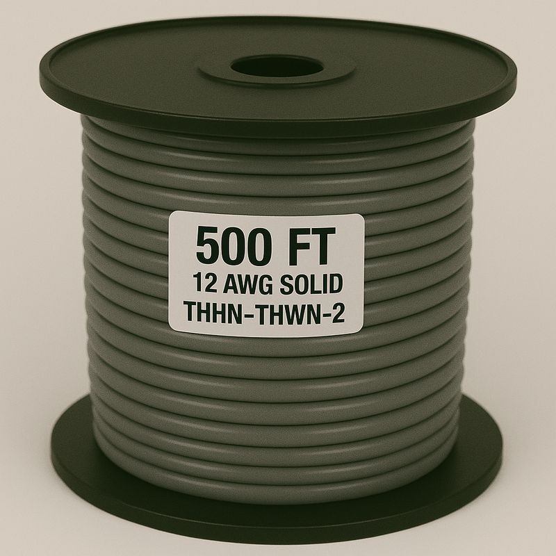 12 AWG-THHN-THWN-2-SOL-GRAY-500FT