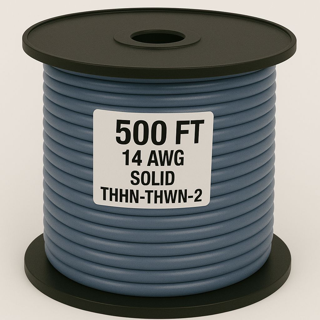 14  AWG-THHN-THWN-2-SOL-GRAY-500FT
