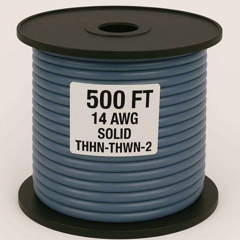 14  AWG-THHN-THWN-2-SOL-GRAY-500FT