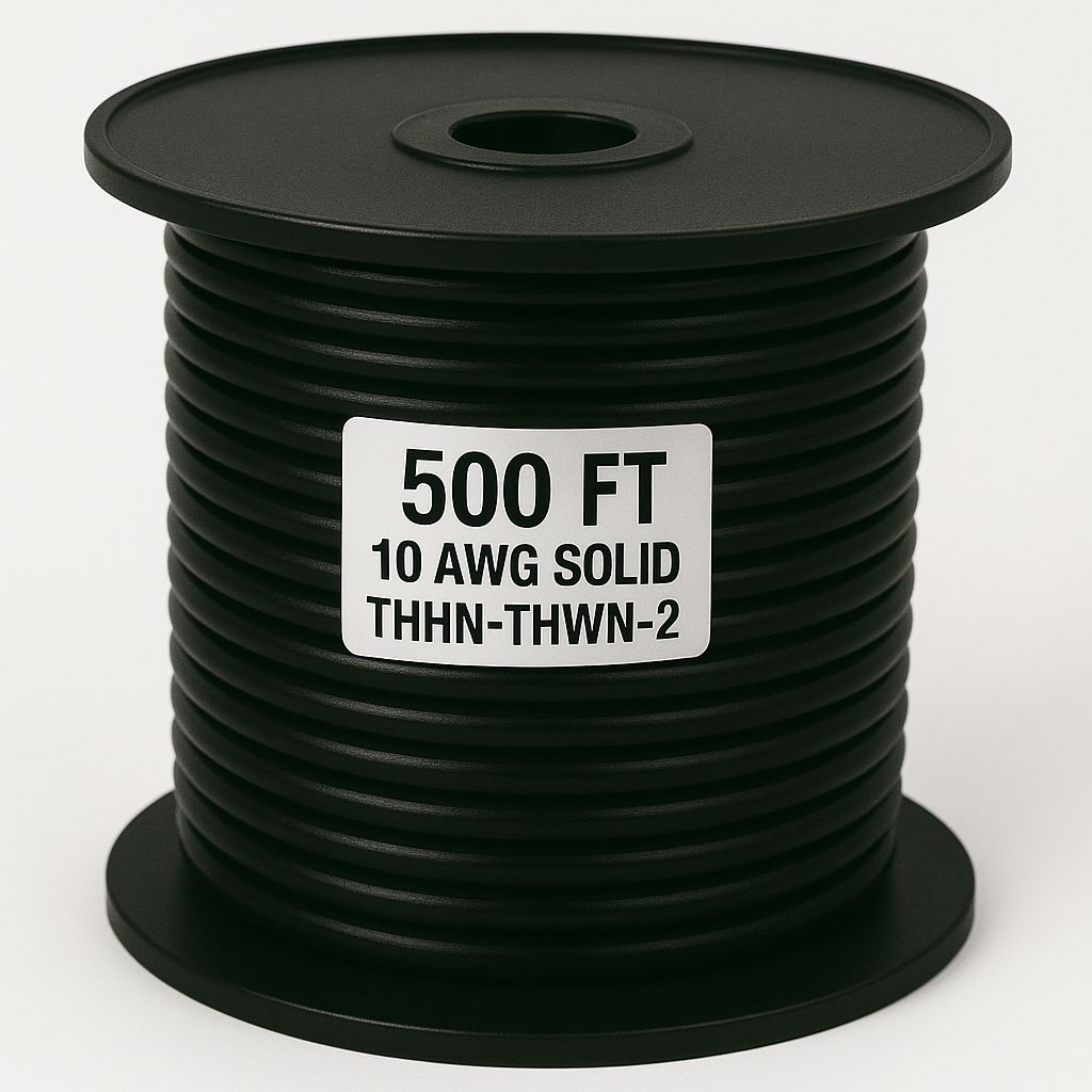 10  AWG-THHN-THWN-2-SOL-BLACK-500FT