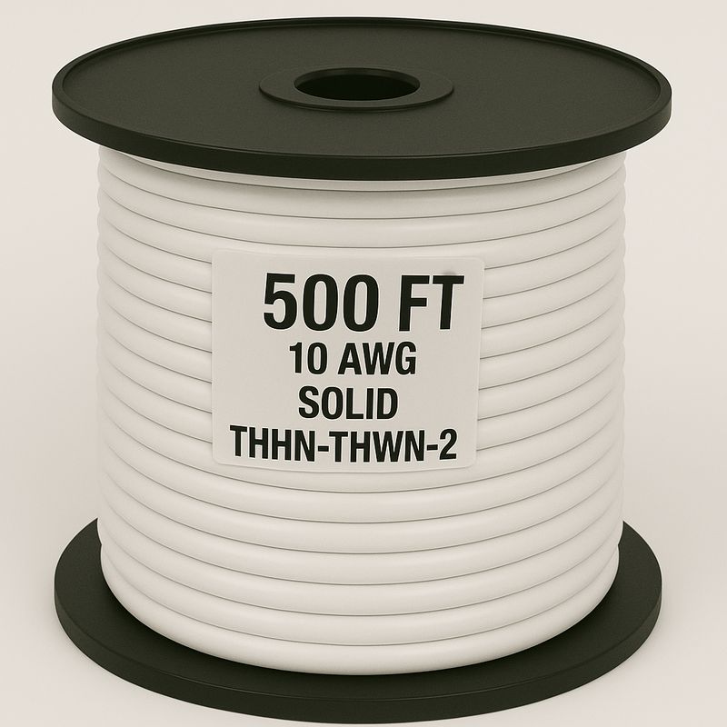 10  AWG-THHN-THWN-2-SOL-WHITE-500FT