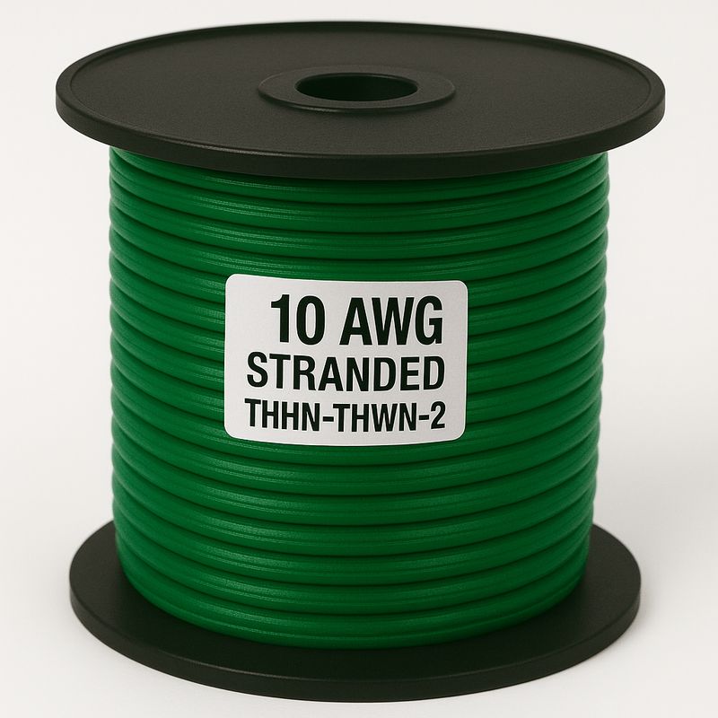 10 AWG-THHN-THWN-2-STR-GREEN-500FT