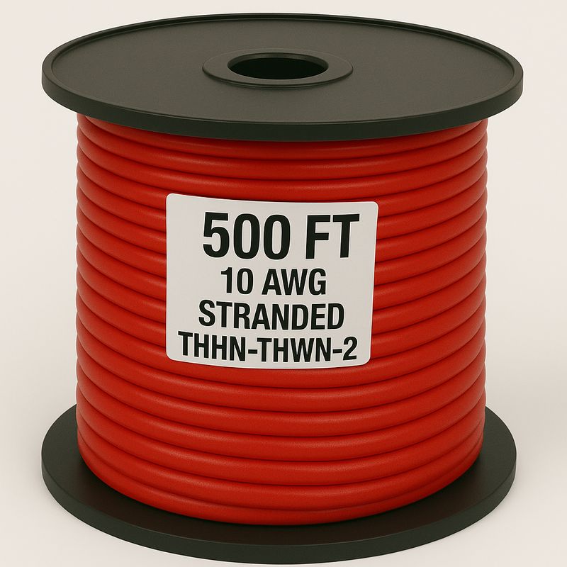 10 AWG-THHN-THWN-2-STR-RED-500FT