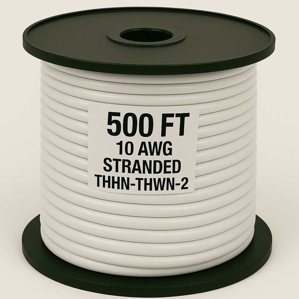 10 AWG-THHN-THWN-2-STR-WHITE-500FT