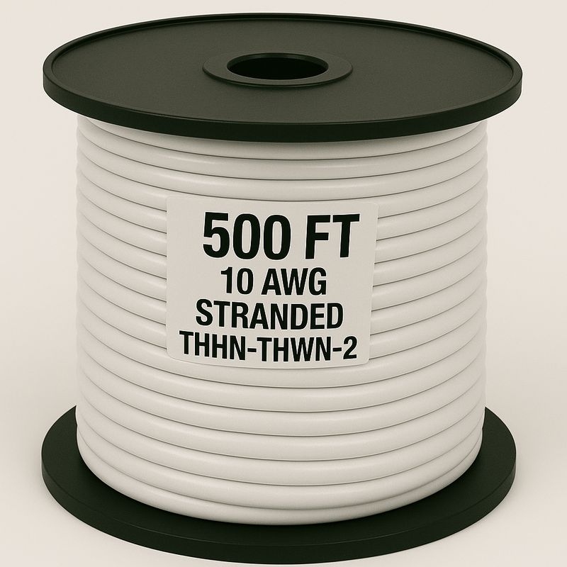 10 AWG-THHN-THWN-2-STR-WHITE-500FT