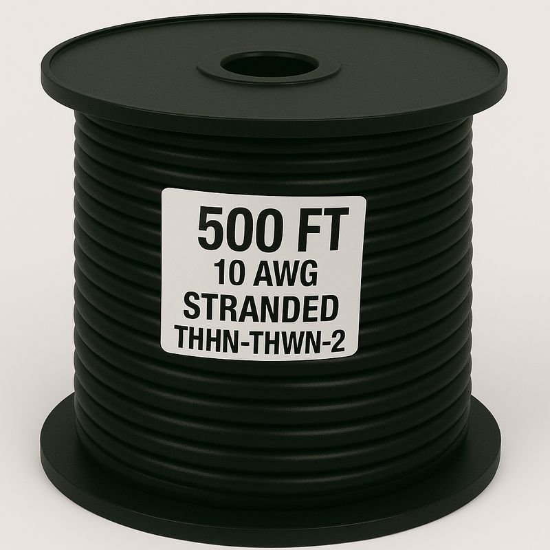 10 AWG-THHN-THWN-2-STR-BLACK-500FT