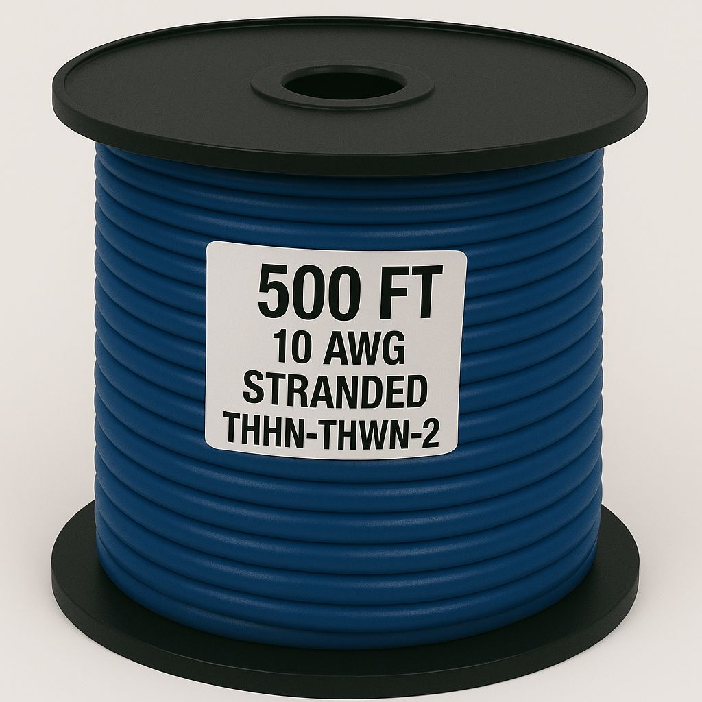 10 AWG-THHN-THWN-2-STR-BLUE-500FT