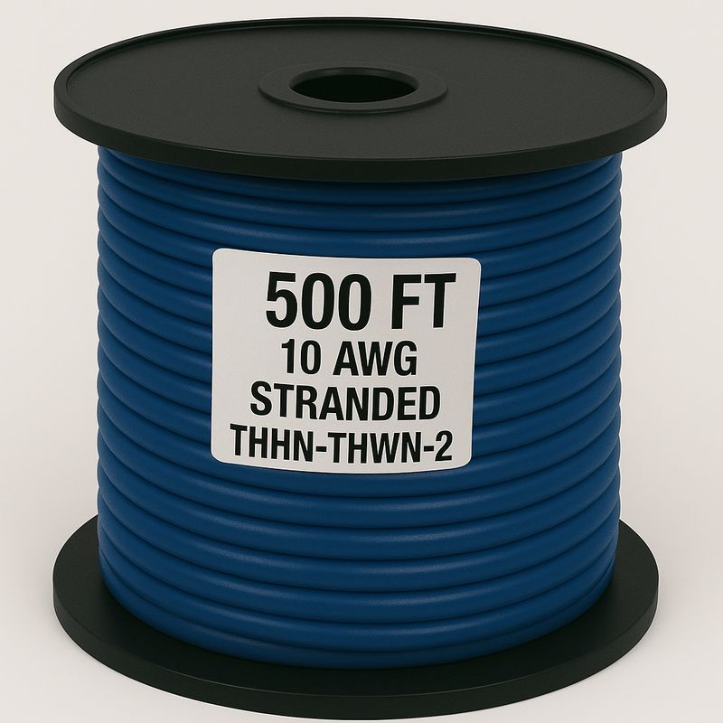 10 AWG-THHN-THWN-2-STR-BLUE-500FT