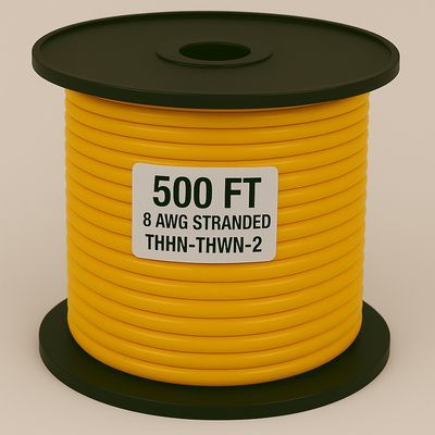 #8  THHN CU STRANDED 500' ROLL