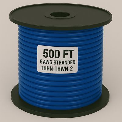 #6 THHN CU STRANDED 500' ROLL