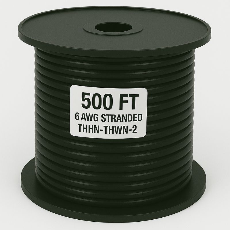 6  AWG-THHN-THWN-2-STR-BLACK-500FT