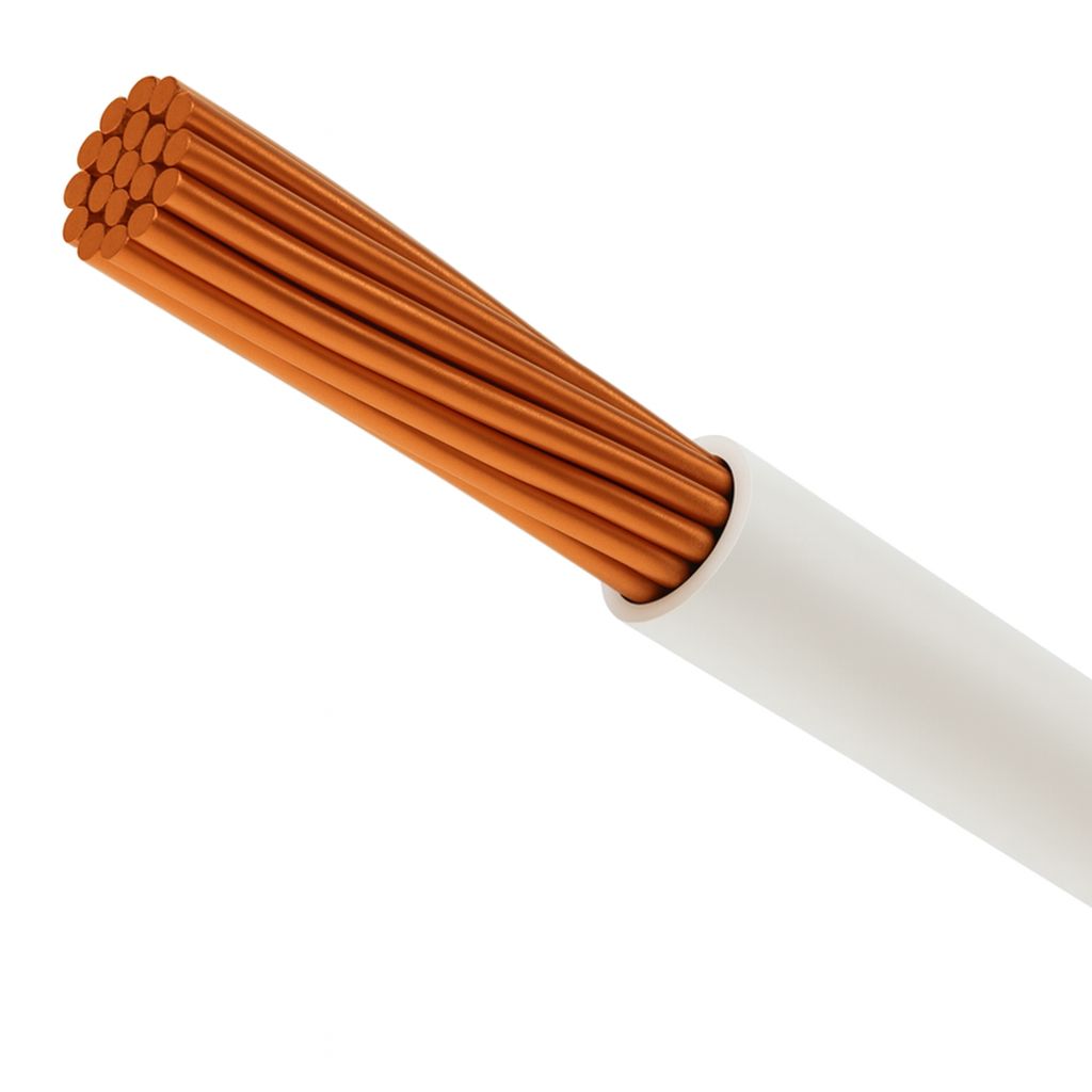 4  AWG-THHN-THWN-2-STR-WHITE-PER-FOOT