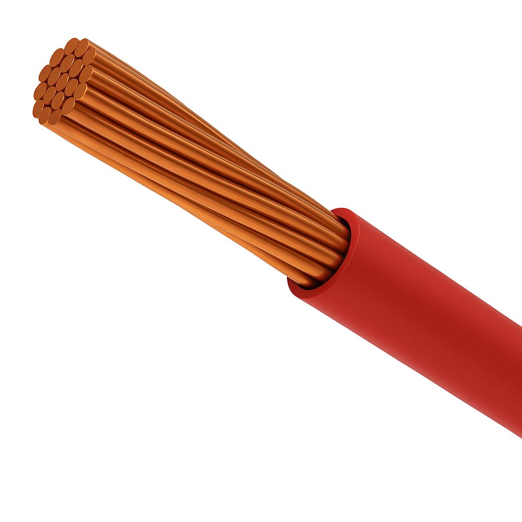 4  AWG-THHN-THWN-2-STR-RED-PER-FOOT