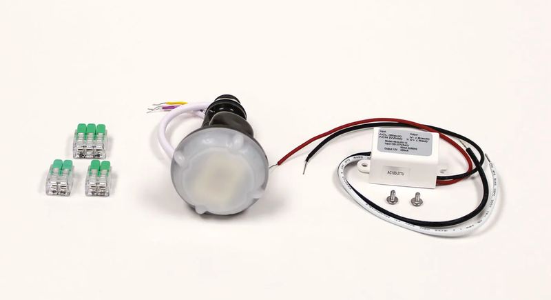 DC Bi-Level Microwave Motion Sensor Outdoor Rated (for LPWP-1 &amp; AWP Adjustable wallpacks) with Adjustable Arm, Bronze Bracket (Requires Remote 24876 to Program)