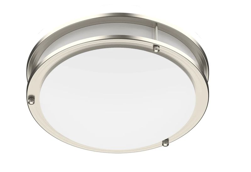 ProLED Select Flush Mount Ceiling Fixture Double Ring 12" 16W Color Selectable 120V Dimmable