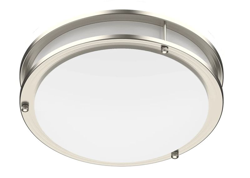 ProLED Select Flush Mount Ceiling Fixture Double Ring 14" 20W Color Selectable 120V Dimmable
