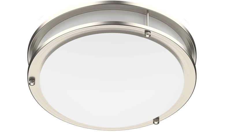 ProLED Select Flush Mount Ceiling Fixture Double Ring 16" 24W Color Selectable 120V Dimmable