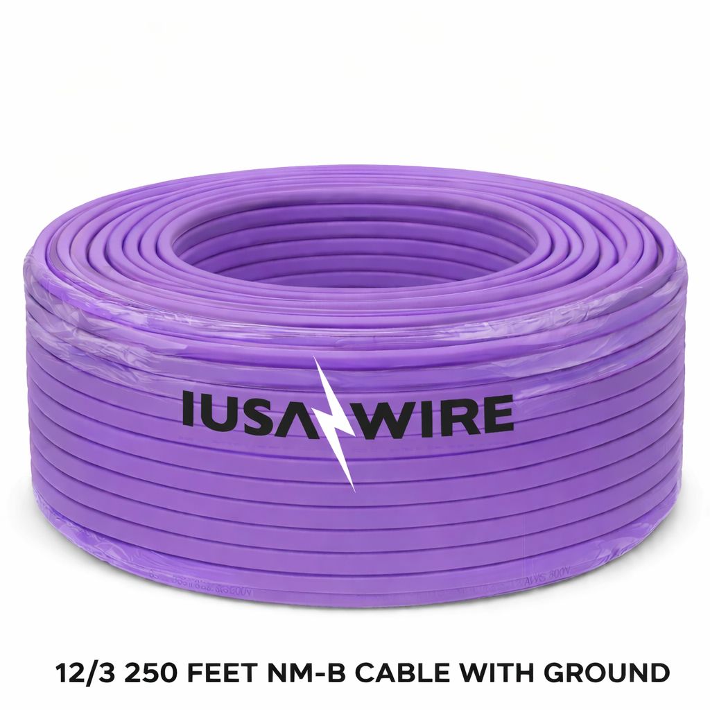 12/3  250 FEET NM-B CABLE WITH GROUND