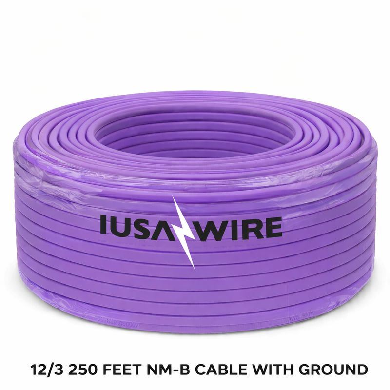 12/3  250 FEET NM-B CABLE WITH GROUND