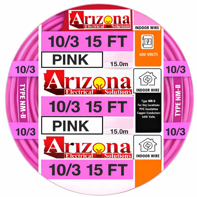 10/3 15 FT NM-B CABLE WITH GROUND