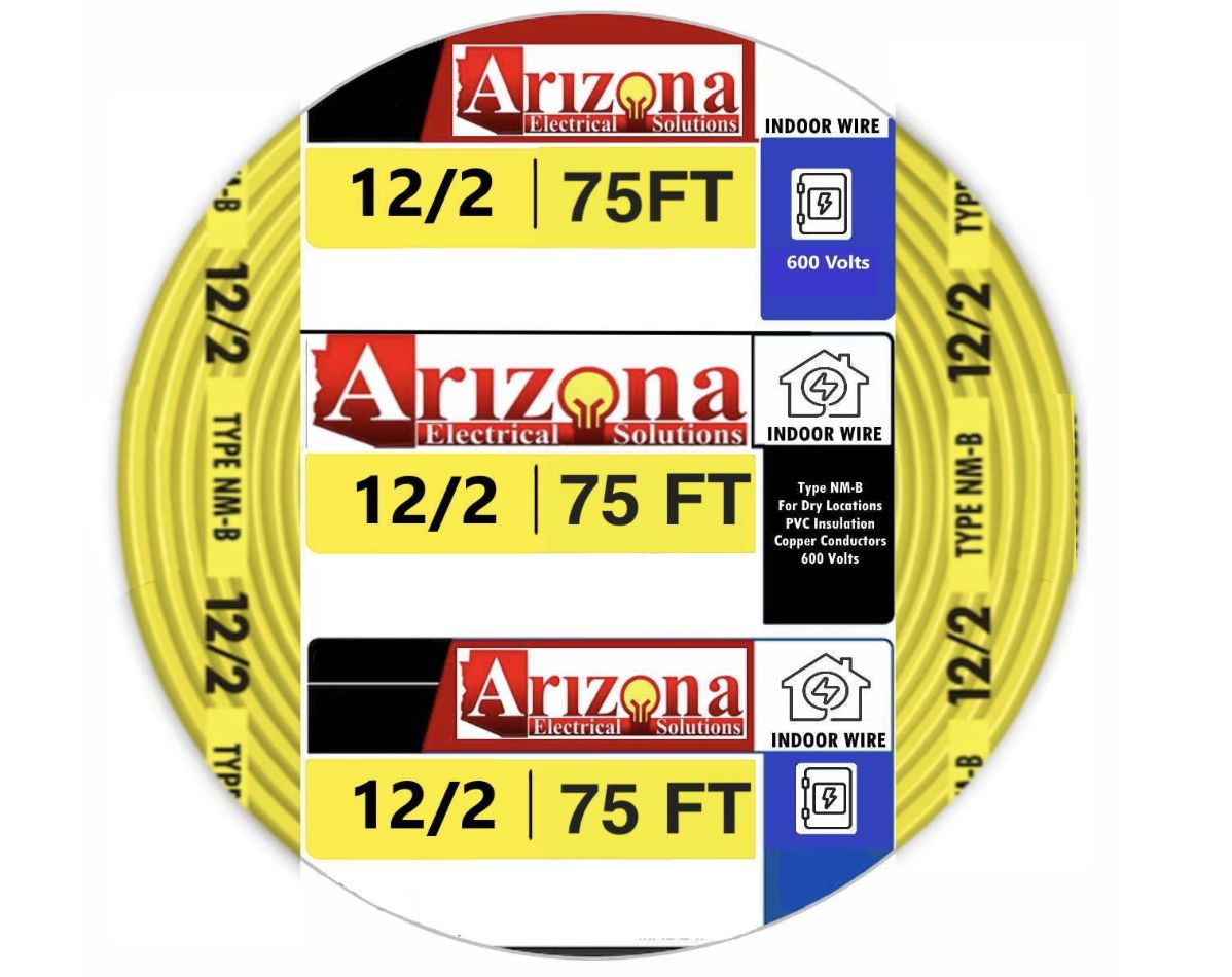 12/2 75 FT NM-B CABLE WITH GROUND