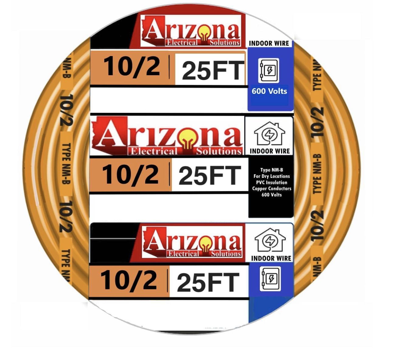 10/2 25 FT NM-B CABLE WITH GROUND