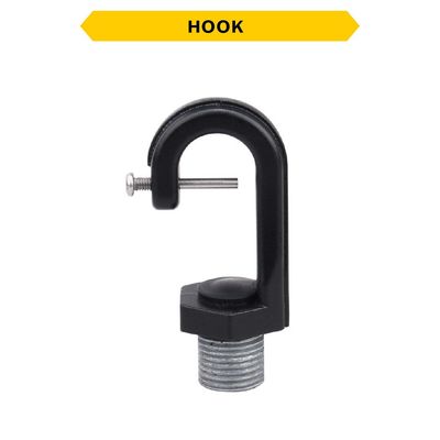Halco 30432 NPS 3/4in Male Steel Hook Black for Junction Box 30260 Essential and Hoverbay Round Highbays