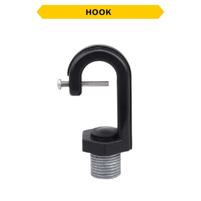 Halco 30432 NPS 3/4in Male Steel Hook Black for Junction Box 30260 Essential and Hoverbay Round Highbays