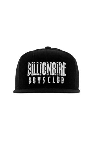 bb straight font hat black O/S