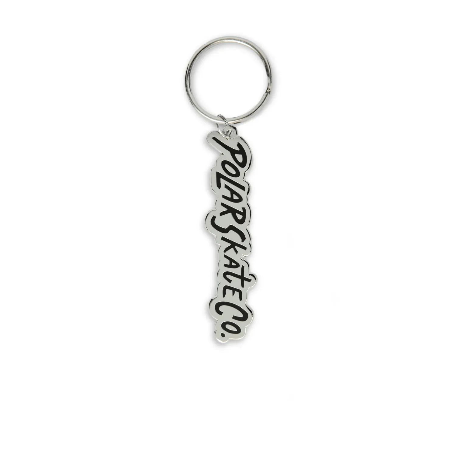 POLAR SURF LOGO KEY CHAIN SILVER/BLACK O/S