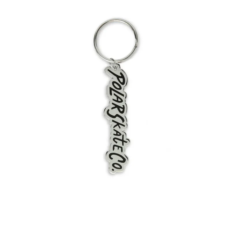 POLAR SURF LOGO KEY CHAIN SILVER/BLACK O/S