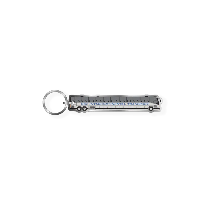 HUF TRANSPORT KEYCHAIN SILVR O/S
