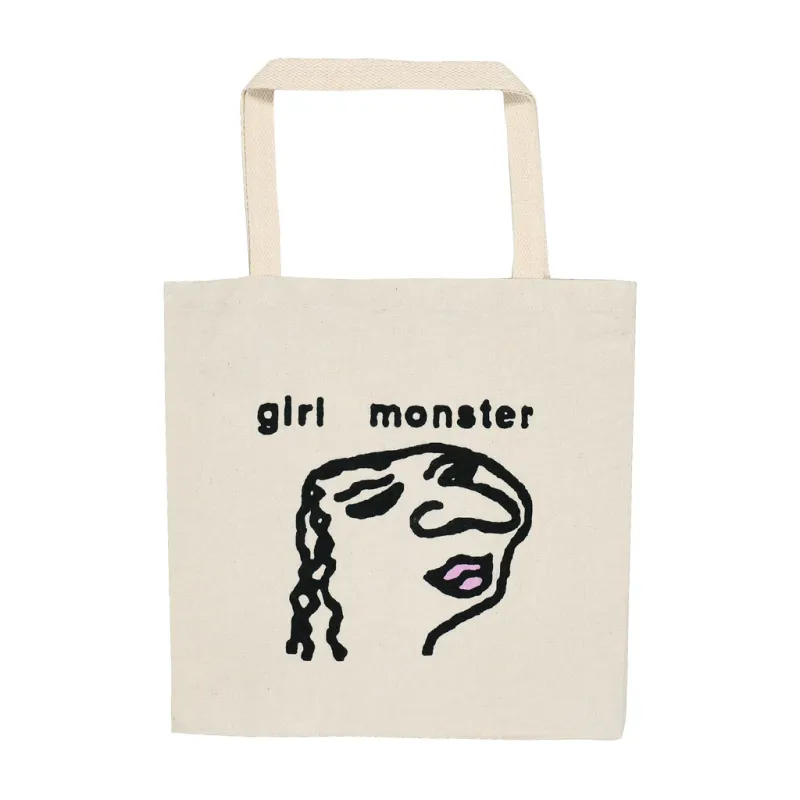 QUASI Girl Monster Tote Bag Natural O/S
