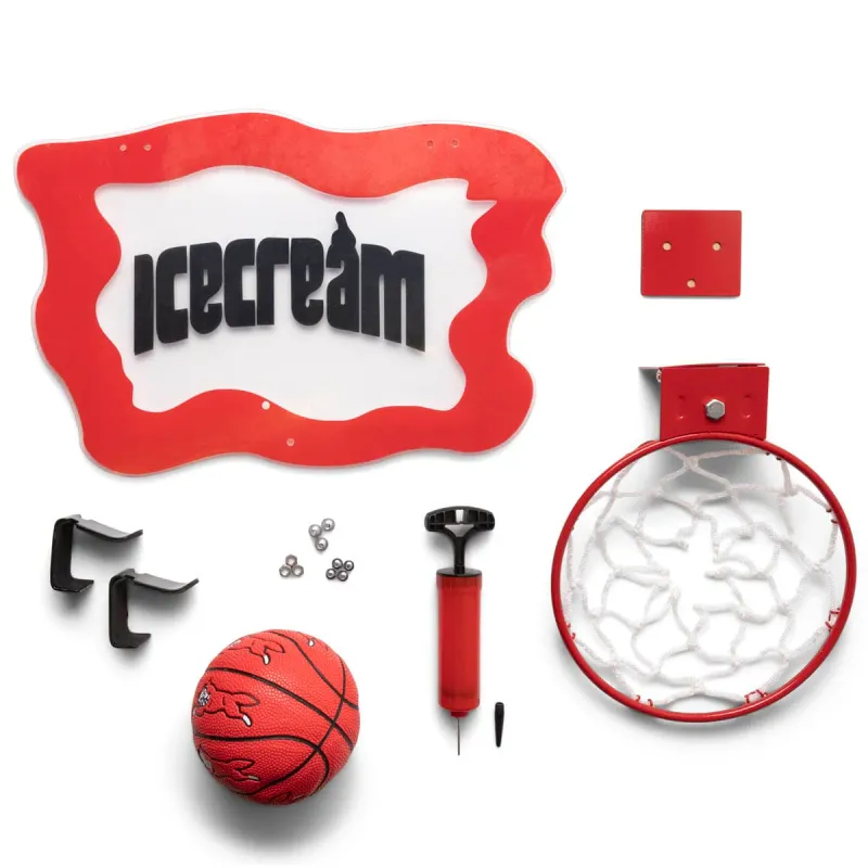 ICECREAM SLAM DUNK MINI BASKETBALL HOOP RED