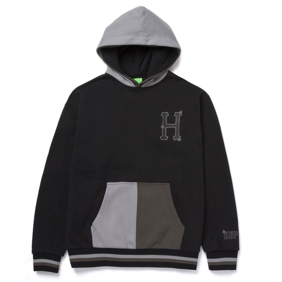 HUF SIDELINE P/O HOODIE BLACK XXL